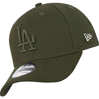 Abbildung von New Era Los Angeles Dodgers 39thirty Stretch Cap Diamond Tonal Olive M L