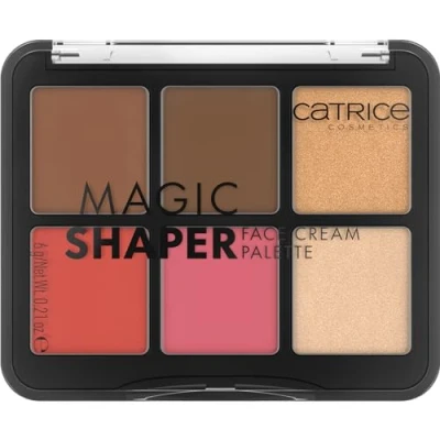 Abbildung von Catrice Magic Shaper Face Cream Palette, Rougepalette, Nr. 010, Mehrfarbig, 6 Farben, definierend, sofortiges Ergebnis, natürlich, vegan, ohne Parfüm, Alkohol, Parabene, 1er Pack (6g)