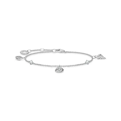 Abbildung von Thomas Sabo Armband Muscheln und weiße Steine 925 Sterlingsilber A2060 051 14