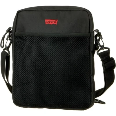 Abbildung von Levi&#039;s Herren Dual Strap North South Crossbody, Regular Black