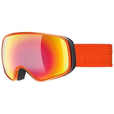 Abbildung von uvex Unisex Kinder, scribble FM sph Skibrille, red/rainbow clear, one size