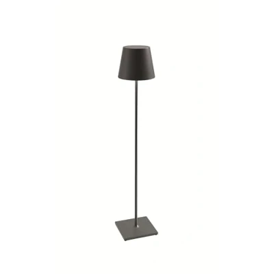 Abbildung von Zafferano, Poldina XXL Lampe, Kabellose, Wiederaufladbare Stehlampe mit Touch Control, Geeignet für Wohnzimmer und Außenbereich, Dimmer, 2700 3000 K, Verstellbare Höhe 69 150 cm, Farbe Dunkelgrau