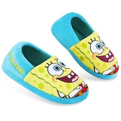 Abbildung von SPONGEBOB SQUAREPANTS Hausschuhe Kinder Junge und Madchen (Schwarz/Gelb, numeric_34)