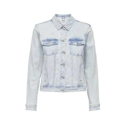 Abbildung von ONLY Damen ONLTIA LS DNM Jacket MAS528 Jeansjacke, Light Blue Bleached Denim, 36