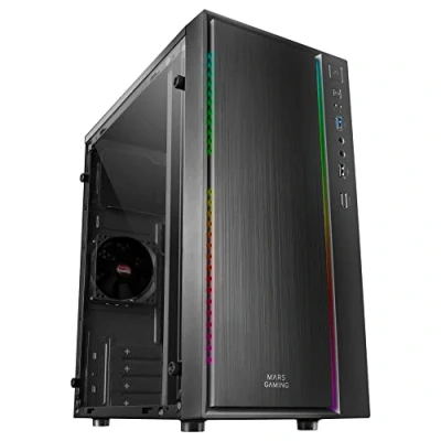 Abbildung von Mars Gaming MCM, Micro ATX PC Box, Kompakt, 16 ARGB Modi, 8 cm Lüfter