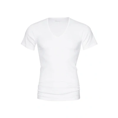 Abbildung von mey MIT Vausschnitt Unterhemd/shirt, Herren, Größe: 48, White