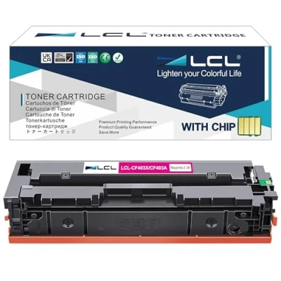 Abbildung von LCL Kompatibel 201X CF403X High Yield (1 Stück Magenta) Toner für HP Color Laserjet Pro M252 M252dw M252n, MFP M274 M274n M277 M277dw M277n M277c6