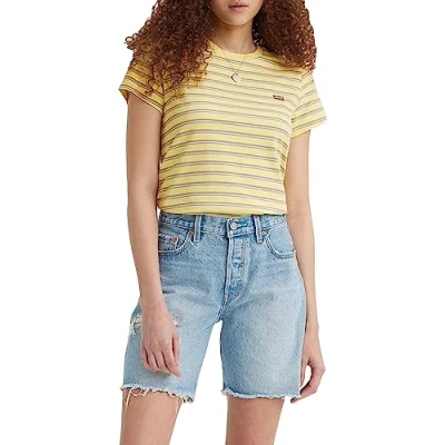 Abbildung von Levi&#039;s Perfect TEE Tshirt basic, Damen, Größe: XS, Yellow