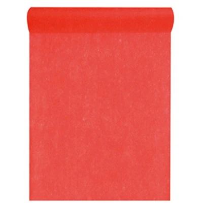 Abbildung von Santex Vliesstoff, 30 cm, 25 m lang, Tischläufer, Party, Hochzeitsdekoration. Rot