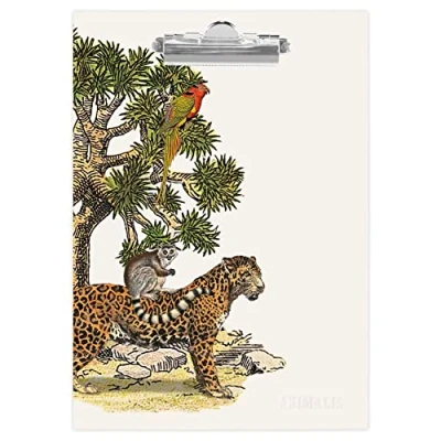 Abbildung von Clairefontaine 116000C Animalis, Klemmbrett / Dokumentenhalter, 23x33cm, ideal für Unterwegs, 1 Stück