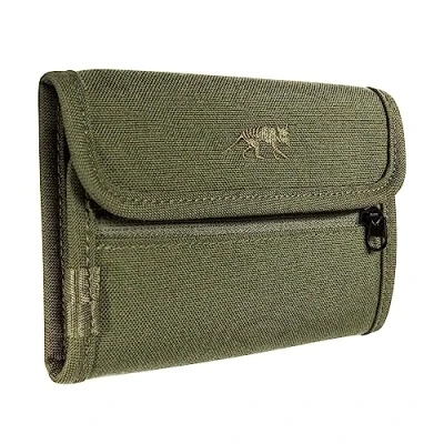 Abbildung von Tasmanian Tiger TT ID Wallet Klettverschluss Geldbörse mit 3 Kreditkarten Fächer, 2 Sichtfenster, Geldscheinfach und RV Fach für Münzgeld (olive)