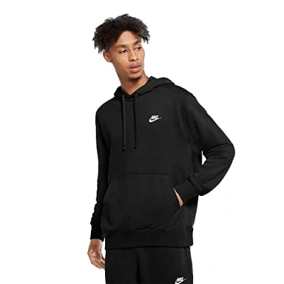 Abbildung von Nike Sportswear M NSW CLUB Hoodie Kapuzenpullover, Herren, Größe: Medium, Black/white