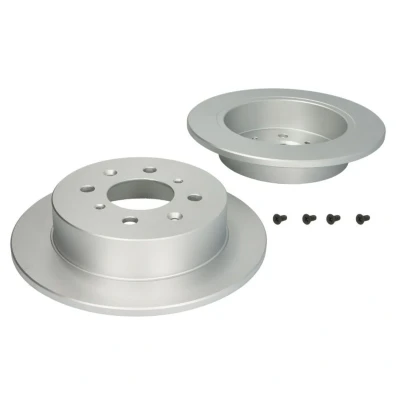 Abbildung von FERODO PREMIER Coat+ disc DDF1358C Bremsscheibe 239 10 4 voll beschichtet mit Schrauben HONDA: Jazz 2, CIVIC 6 Hatchback, Fastback