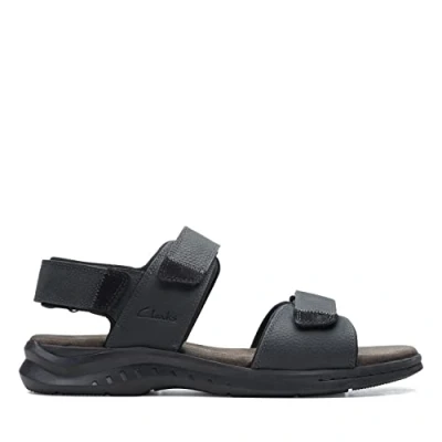 Abbildung von Clarks Herren Hapsford creek Fischersandale, Braunes Getrommeltes Leder, 41.5 EU