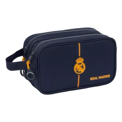 Abbildung von Safta Real Madrid 2. Team 24/25 Kulturbeutel für Kinder, groß, anpassbar an den Wagen, ideal Kinder von 5 bis 14 Jahren, bequem und vielseitig, 26 x 12,5 15 cm,