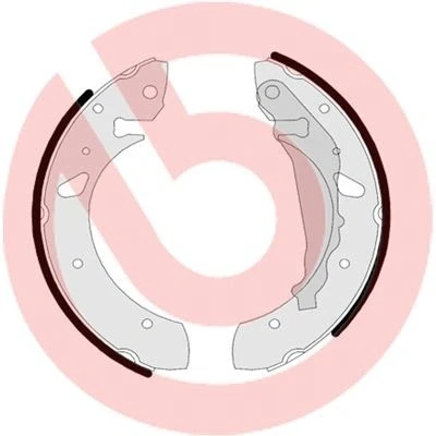 Abbildung von BREMBO S 83 507 Bremsbacken 229 35 mit Handbremshebel