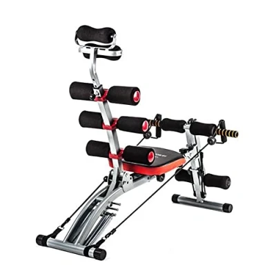 Abbildung von TechFit Multifunktionsbank bauchtrainer für zuhause Revolutionäre 6 in 1 Sport geräte, ideal zum Straffen und Trainieren der Bauchmuskeln, Taille, des Rückens, Schultern Beine