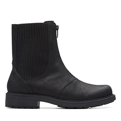 Abbildung von Clarks Damen Orinoco2 Up Mode Stiefel, Black Leather, 41 EU