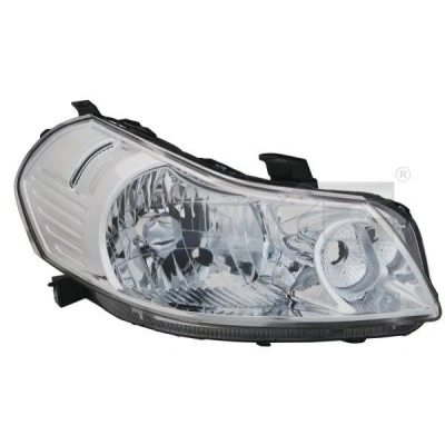 Abbildung von TYC 20 11917 56 2 Scheinwerfer rechts H4 für Rechtsverkehr ohne Lampenträger, mit Elektromotor FIAT: Sedici, SUZUKI: SX4 I Hatchback