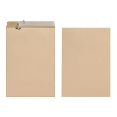 Abbildung von Herlitz Versandtasche B4 100 g Haftklebend, Recyclingpapier, blauer Engel, 10 er Packung, eingeschweißt, braun