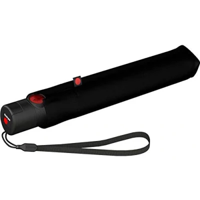 Abbildung von Knirps Taschenschirm Ultra U.200 Medium Duomatic Auf Zu Automatik Sturmfest Windproof Schwarz