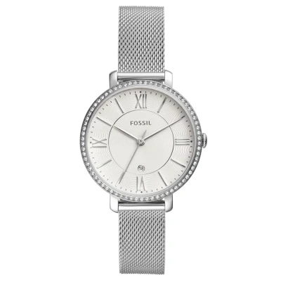 Abbildung von Fossil Jacqueline Uhr silvercoloured, Damen, Größe: One Size, Silver coloured