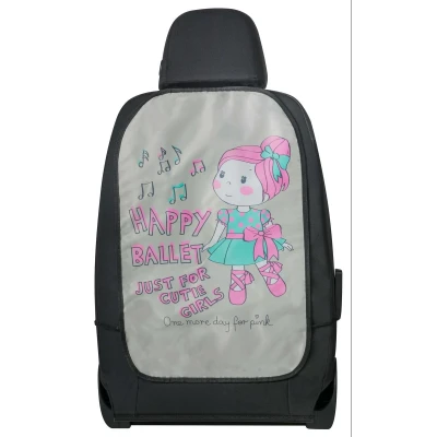 Abbildung von Walser Rückenlehnenschutz Auto, Rücksitzschoner Kinder Ballet Doll, Trittschutz schmutzabweisend, Autositzschoner Rückseite 62x40cm rosa