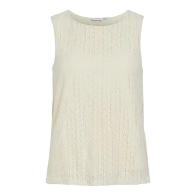 Abbildung von VILA Vigeneva O NECK Top, Damen, Größe: XS, Birch