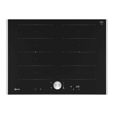 Abbildung von NEFF T67TTX4L0 Induktionskochfeld N90, autarkes Glaskeramik Kochfeld 70 cm breit, Twist Pad, Flex Induction, Home Connect, Smart Hood Automatic, aufliegend, Schwarz