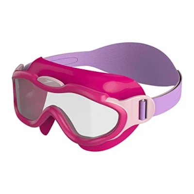 Abbildung von Speedo Biofuse MASK Infant Unisex Schwimmbrille für Kinder, Größe: One Size, Electric pink/miami lilac/blossom/clear