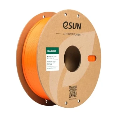 Abbildung von eSUN PLA Filament 1.75mm, Basic 3D Drucker Maßgenauigkeit +/ 0.03mm, 1KG Spule (2.2 LBS) Super Speedy für Drucker,Orange,