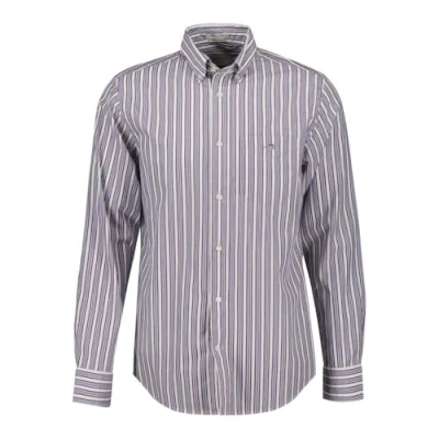 Abbildung von GANT Regular FIT Striped Hemd, Herren, Größe: Small, Wine red