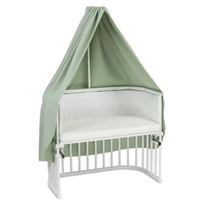 Abbildung von babybay Himmel Waffelpiqué für Mobilehalterung passend alle Modelle bis 96 cm Länge, jadegrün