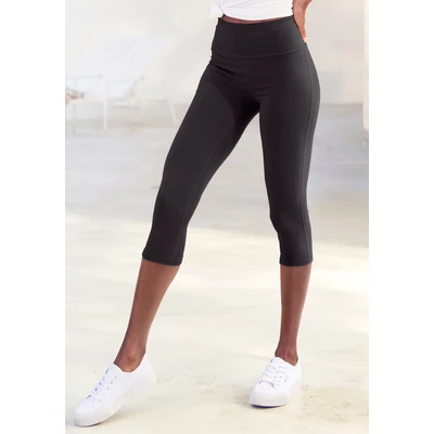 Abbildung von Lascana Leggings Hosen, Damen, Größe: 32/34, Schwarz