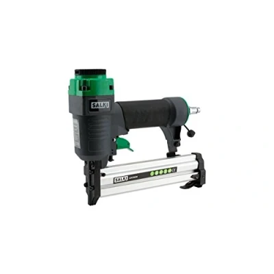 Abbildung von SALKI CSK BG90 Druckluftnagler Pneumatische Nagelpistole ideal für Tischlerei, Schreinerei und Heimwerken. Kompatible Klammern Nägel.