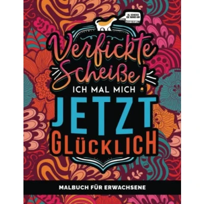 Abbildung von Malbuch für Erwachsene: Verfickte Scheiße! Ich mal mich jetzt glücklich