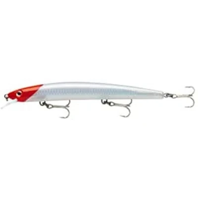 Abbildung von Rapala MaxRap Angelköder Angelzubehör mit aerodynamischem Profil Salzwasser Spinnköder Lauftiefe 0,3 0,9m Fischköder 13cm, 15g Hergestellt in Estland Flake Red Head