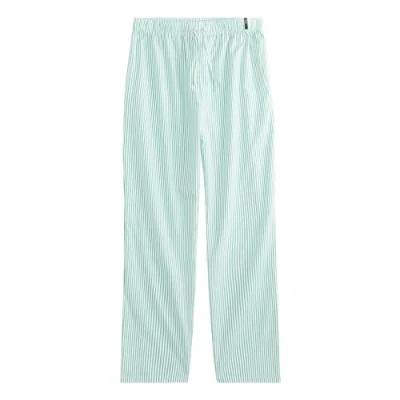 Abbildung von s.Oliver Herren Klassische Pyjamahose in grün weiß gestreift