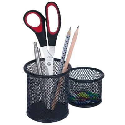 Abbildung von Wedo 65401 Stifteköcher Office (Drahtmetall) 2 Stück, schwarz