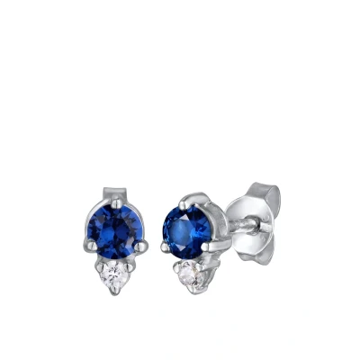 Abbildung von Elli Zirkonia Synthetischer Saphir Ohrringe, Damen, Größe: One Size, Blau