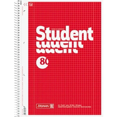 Abbildung von Brunnen 1067928 Notizblock / Collegeblock Student (A4, kariert, Lineatur 28, 70 g/m², 80 Blatt)