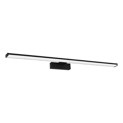 Abbildung von EGLO LED Wandlampe Pandella 1, 1 flammige Wandleuchte, Spiegelleuchte aus Aluminium und Kunststoff, Badezimmer Lampe in Schwarz, Weiß, Feuchtraumleuchte, IP44, neutralweiß, L 78 cm