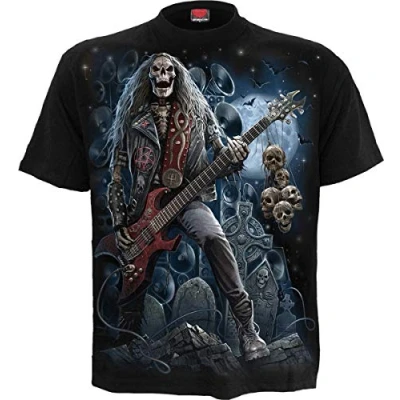 Abbildung von Spiral Grim Rocker T Shirt Schwarz 4XL