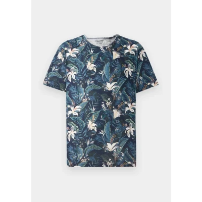 Abbildung von Jack &amp; Jones Jjebryan TEE O NECK Tshirt print, Herren, Größe: Small, Sky captain