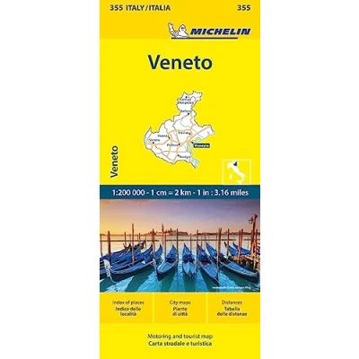 Abbildung von Michelin Venetien: Straßen und Tourismuskarte 1:200.000 (MICHELIN Localkarten)