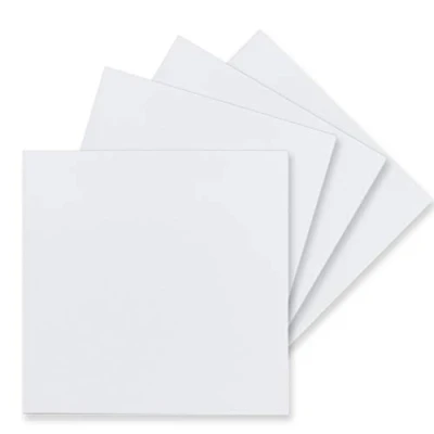 Abbildung von 50 Einzel Karten Quadratisch 15 x cm in Hochweiß (Weiß) 240 g/m² blanko Bastel Karten, Postkarten, Bastelkarton Ton Papier Qualität