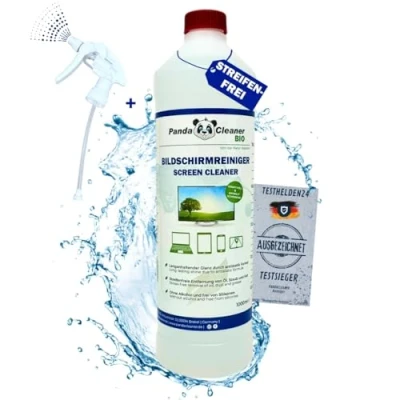 Abbildung von PandaCleaner Display Reiniger ohne Alkohol 1000ml Spray Bottle TV LCD Monitor Bildschirm Reinigung Schutz &amp; Pflege (1000ml Sprühflasche)