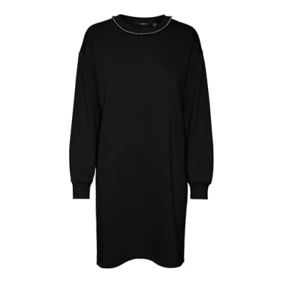 Abbildung von Vero Moda Vmdaisy Short Dress Freizeitkleid, Damen, Größe: XS, Black