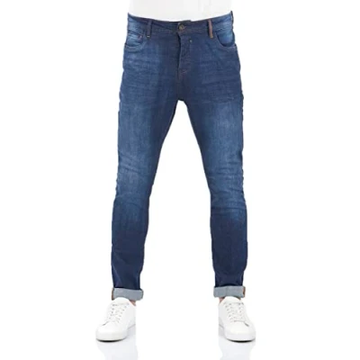 Abbildung von riverso Jeans Herren Stretch Tapered Fit RIVToni Jeanshose Hose Denim, Farbe:Dark Blue Denim (D212), Größe:34W / 36L