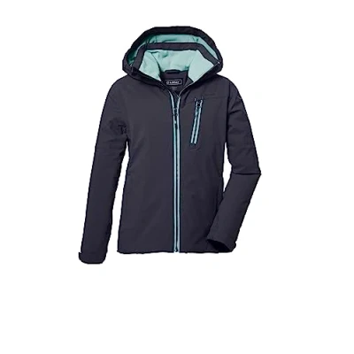 Abbildung von killtec Mädchen Funktionsjacke mit Kapuze/Winterjacke ist wasserdicht KOW 169 GRLS JCKT, schwarz blau, 128, 40926 000